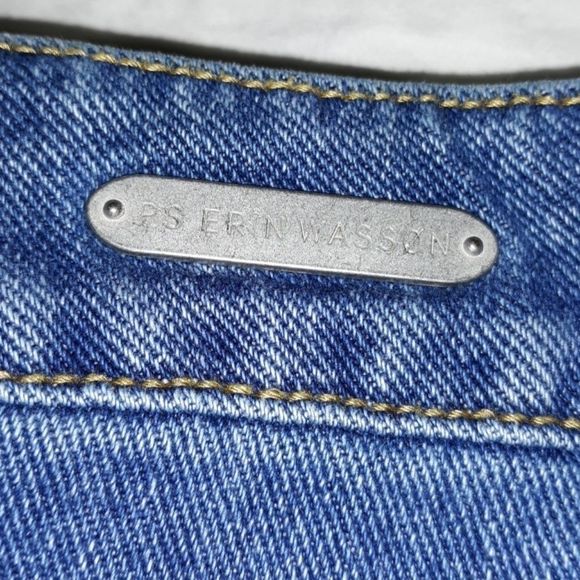 P.S. Erîn Wassøn Cutoff Jean Shorts Jorts Holes 26‎ - Picture 6 of 7
